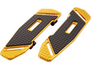 Harley Davidson Touring [1985-2025] – Speedliner Fahrer-Fußrasten Gold Eloxiert-1