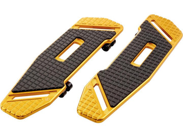 Harley Davidson Touring [1985-2025]-Speedliner driver's footrest gold anodized