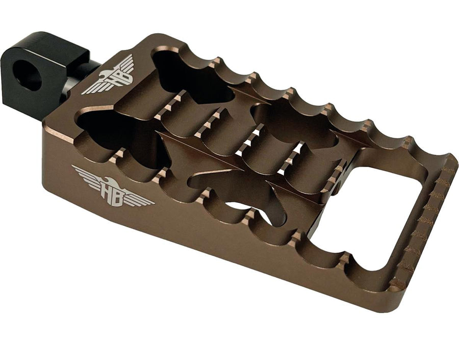 Harley Davidson Softail [2018-2025] – MX V1 Soziusfußrasten Bronze Eloxiert