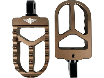 Harley Davidson Sportster [1991-2020] – MX V2 Fußrasten Bronze Eloxiert