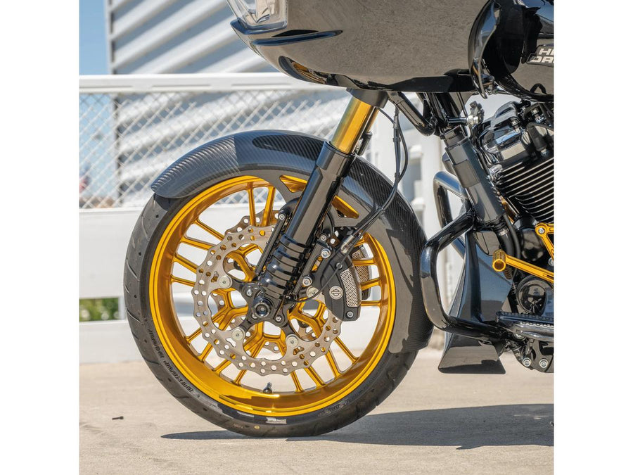 Harley Davidson Flhxse [2023-2024]-Wrapper Carbon Fiber front wheel protection sheet 19 "