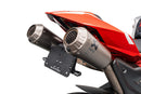 Ducati Panigale V4 [2025+] - Dynamischer Kennzeichenhalter mit V1 LED-Blinkern für Akrapovic Titanium Full Race