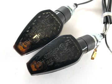 LED Blinker mit Widerständen schwarz [mit E-Prüfzeichen] - Yamaha Kawasaki Suzuki Ducati KTM - 0