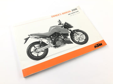 KTM 990 Super Duke LC8 EFI [2006] - Bedienungsanleitung Owner’s Manual Handbuch