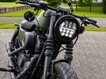 Triumph Bonneville Thruxton Speed Twin Street Twin [MOTORIZE] - LED Scheinwerfer 7 Zoll