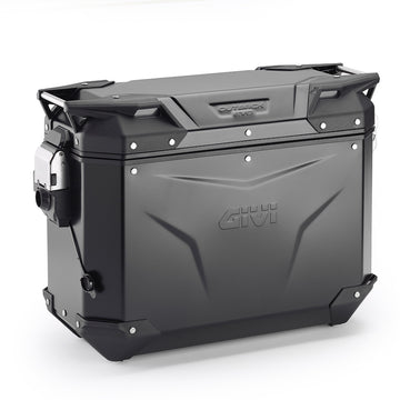 Alu-Seitenkoffer Trekker Outback EVO 37, schwarz – Rechts, 37 Liter / SMART SECURITY LOCK