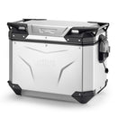 Seitenkoffer Trekker Outback EVO Monokey 48 Liter – Links, aus eloxiertem Aluminium, SMART SEC. LOCK