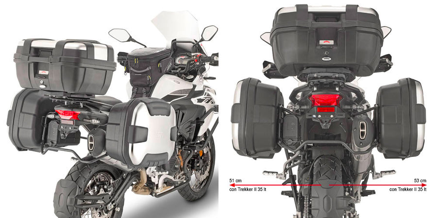 Benelli TRK 502 X [GIVI] - Seitenkoffer-Träger für MONOKEY® oder RETRO FIT Koffer