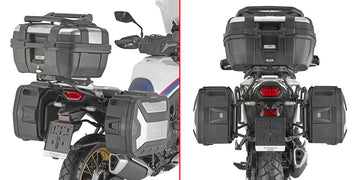 Honda XL 750 Transalp E-Clutch [GIVI] - Seitenkofferträger PL ONE-FIT für die Konfiguration von MONOKEY® Seitenkoffern