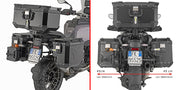 BMW R 1300 GS Adventure [GIVI] - tubular steel side case carrier PL ONE-FIT with right lateral offset for trekkers