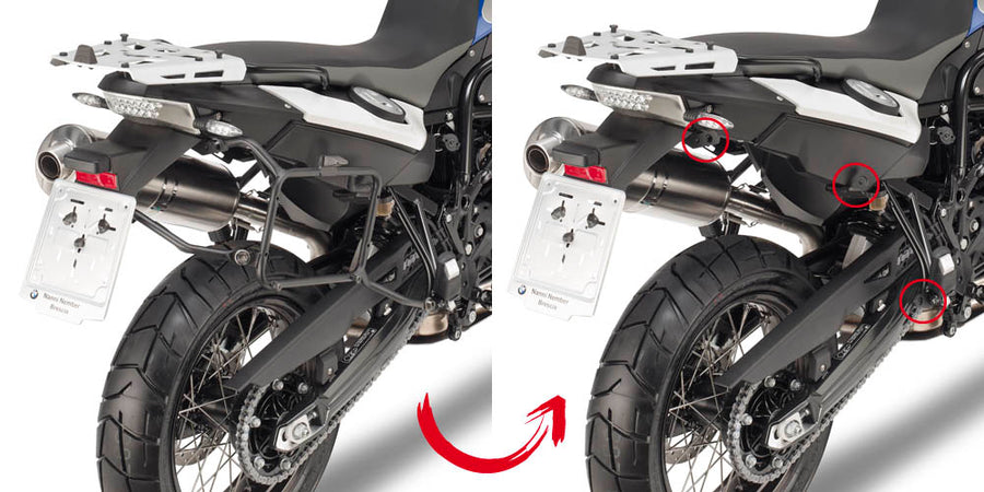 BMW F 650 GS / F 800 GS [GIVI] - Seitenkoffer-Träger abnehmbar für MONOKEY® oder RETRO FIT Koffer