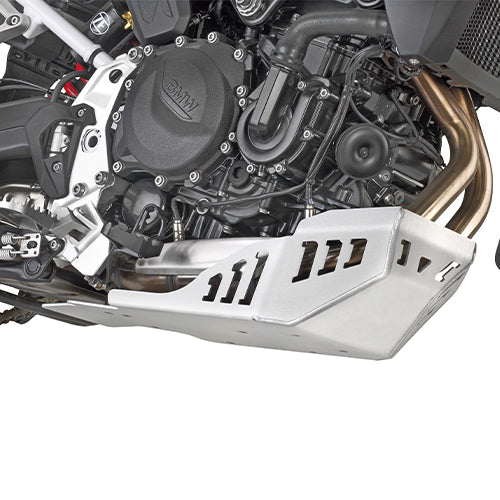 BMW F 850 GS [GIVI] - Motorschutz aus satiniertem und eloxiertem Aluminium