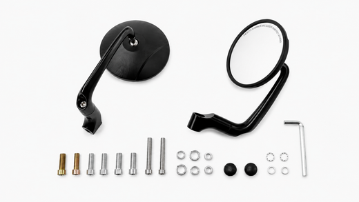 Handlebar end mirrors 2 pieces [E-mark] - Triumph Speed Triple 955i 10501200 Street 675