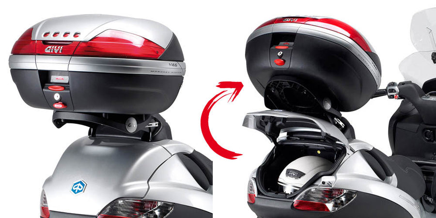 Piaggio MP3 400 [2006–2011] – Topcaseträger für Monolock, mit Platte