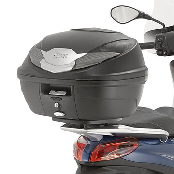 Piaggio Medley 125-150 [GIVI] - Topcase Träger für MONOLOCK® Koffer schwarz Benutzen Sie die im Koffer mitgelieferte
