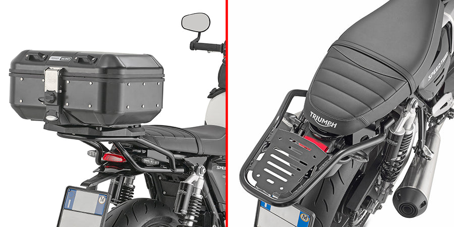 Triumph Speed Twin 1200 [GIVI] - Topcase Träger chrom für MONOKEY® oder MONOLOCK® Koffer für MONOKEY® Koffer benutzen