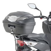 SYM JET 14 125-200 [GIVI] - Top case carrier for MONOLOCK® cases, use the MONOLOCK® supplied in the case