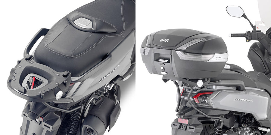 SYM Maxsym 400 [GIVI] - Top case carrier for MONOKEY® or MONOLOCK® cases to be mounted with the MONOKEY® plate M5