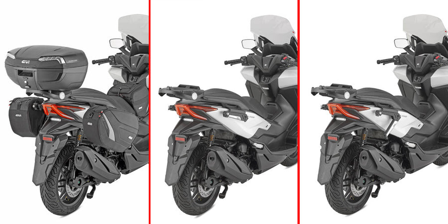 Honda Forza 125 [GIVI] - Paar spezifischer einziehbarer Stealth Halterungen aus mit Glasfaser verstärktem Technopolymer