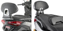 Yamaha X-Max 300 [GIVI] - Passenger backrest assembly does not allow attachment of carrier and case
