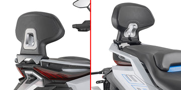 Zontes G 368 [GIVI] - Passenger backrest assembly does not allow the carrier and case to be attached