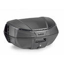 V49 AIR Monokey Topcase mit Wingflow System – schwarz, mit getöntem Reflektor, 49 Liter
