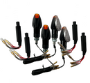 4 LED Blinker Klar Widerstände [E-Prüfzeichen] - Kawasaki Ninja 250 300 400 650 1000-1