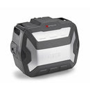 Monokey Koffer XSPACE schwarz, mit Cover aus elox. – Aluminium, erweiterbar von 27 auf 36 Liter