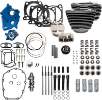 Harley-Davidson FLRT 1868 Freewheeler 114 [2025] - 129" Power Package Motorleistungs-Kit – Oberfläche: Schwarz, Nicht hervorgehobene Kühlrippen – Merkmal: Schwarze Stößelstangenrohre – Bild 6