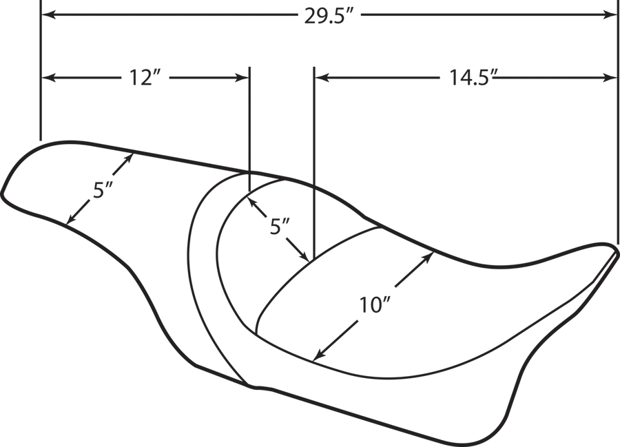 harley davidson flhr [DRAG SPECIALTIES] – Predator Sitz