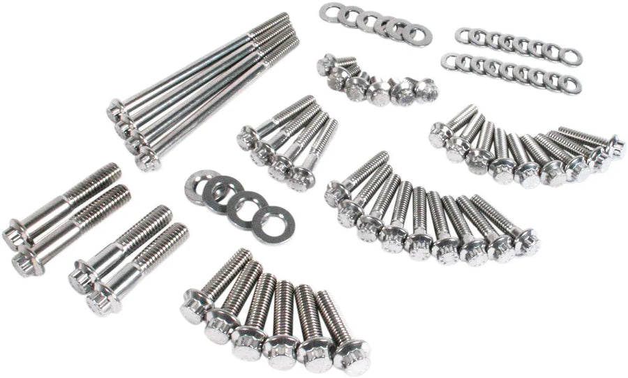 Harley-Davidson FXDBA 1584 Dyna Street Bob Limited [2013] - Dress-Up 12-Point External Primary/Transmission Engine Bolts Kit - Image 1