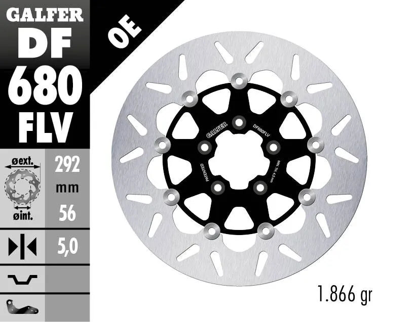 Harley-Davidson FXST 1690 Softail Standard [2012-2014] - Floating brake disc round - picture 2