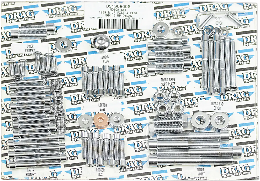 harley davidson fxsts [DRAG SPECIALTIES] – Komplettes Motor-Schraubenset