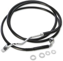 harley davidson fltr [DRAG SPECIALTIES] - Extended Black Vinyl Brake Line Kit-1