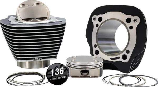 Harley-Davidson FLTRXRRSE 2147 Road Glide RR CVO 131 [2025] - 132" Hochverdichtungs- / 136" Big Bore Kit – Oberfläche: Schwarz, Hervorgehobene Lamellen – Merkmal: 0,00 cm³ Kuppelvolumen – Bild 2