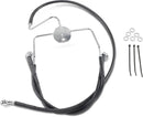 Harley Davidson Flhr [DRAG SPECIALTIES] – Verlängertes Bremsleitungs-Kit aus schwarzem Vinyl