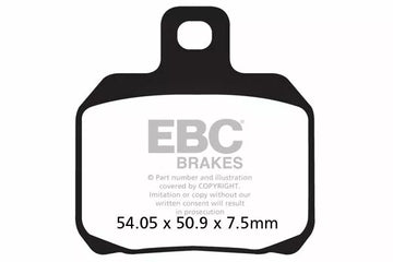 Ducati 1098 [EBC]-half-sintered VEE brake pads