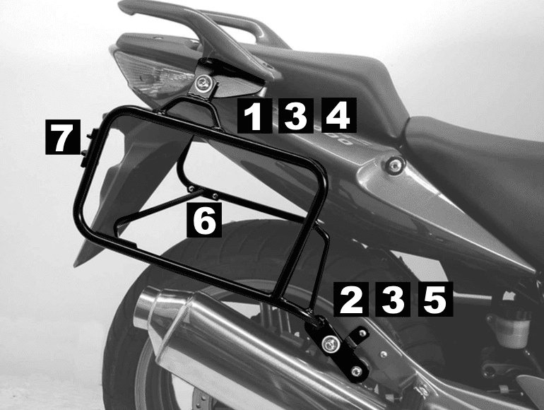 Honda CBF 600 S [2008-2013] - Seitenkofferträger Lock-it schwarz