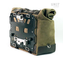 BMW R 1150 GS [1999-2004] - Iconic side bag made of split leather 40L - 50L + aluminum plate