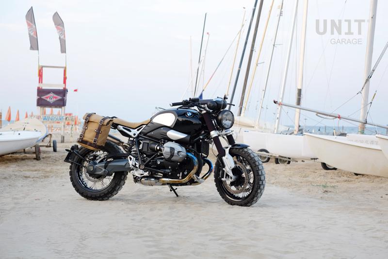 BMW R nineT 1200 Racer [2017-2020] - Canvas-Seitentasche 10L-14L + Rahmen der -Serie