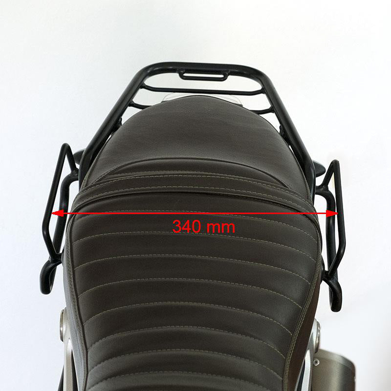 BMW R nineT 1200 Roadster [2014-2023] - Seitentasche Scram aus Spaltleder 22L-30L + Doppelter symmetrischer -Rahmen