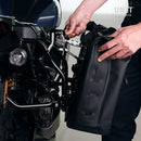 BMW R nineT 1200 Racer [2017-2020] - Khali Seitentasche aus TPU 35L - 45L + Aluminiumplatte auf der Schalldämpferseite