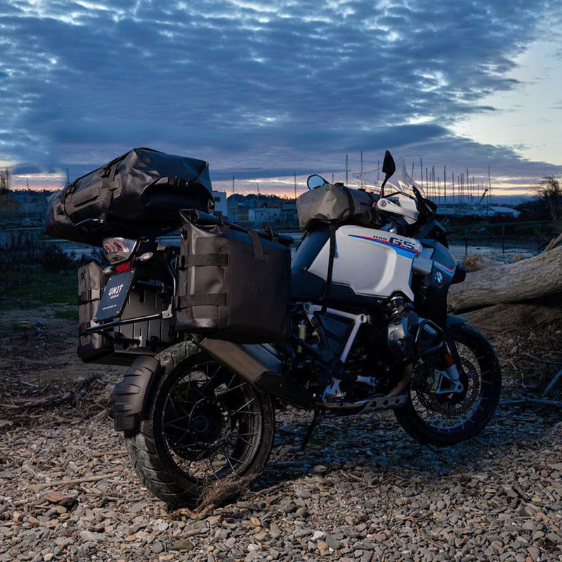 BMW R nineT 1200 Racer [2017-2020] - Aluminium-Taschenhalter mit verstellbarer Khali-Vorderseite in Hypalon