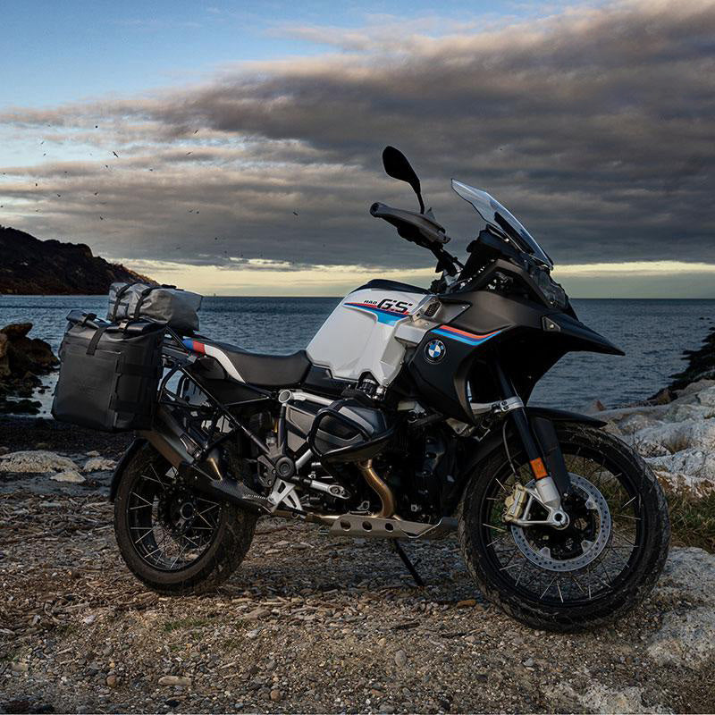 BMW R nineT 1200 Racer [2017-2020] - Paar Aluminiumplatten mit vorderen Schnellkupplungen aus Hypalon und Schlössern