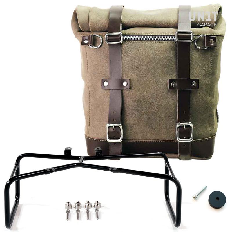 BMW R nineT 1200 Scrambler [2016-2023] - Seitentasche Scram aus Spaltleder 22L-30L + Double Frame