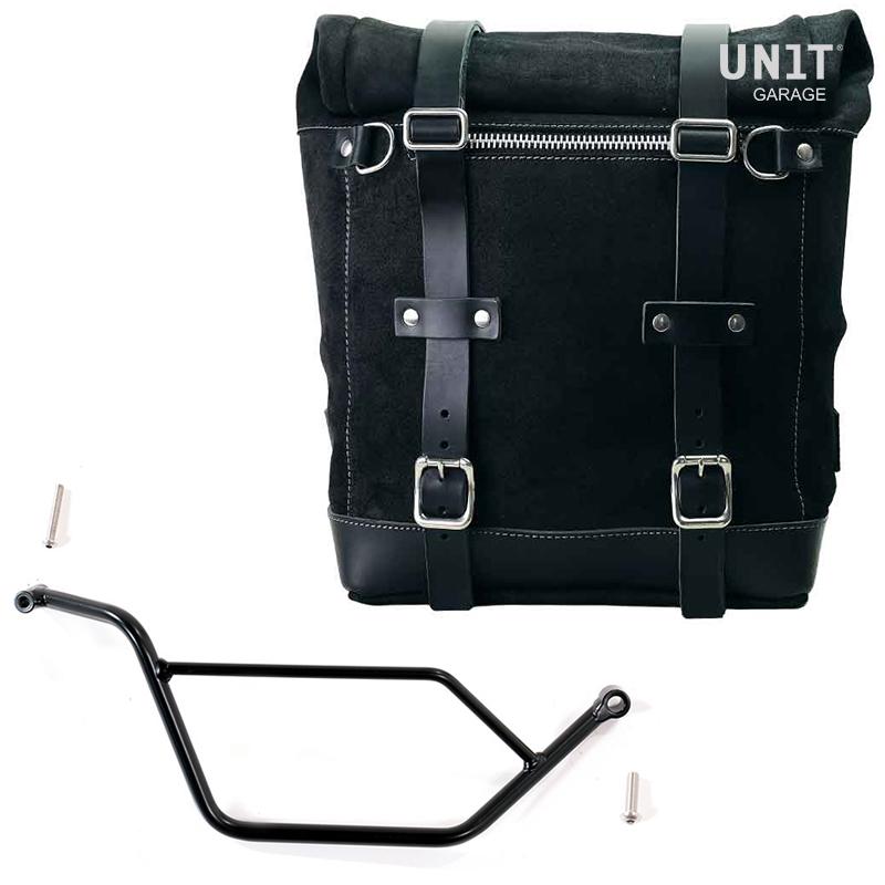 BMW R 1150 GS [1999-2004] - Scram side case in split leather 22L-30L + right subframe Bmw GS 850/1100/1150 and ADV
