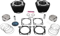 Harley-Davidson FLFBS 1923 Softail Fat Boy 117 [2025] - 132" Hochverdichtungs- / 136" Big Bore Kit – Oberfläche: Hervorgehobene Lamellen, Black Granite – Merkmal: +8,5 cm³ Kuppelvolumen – Bild 4