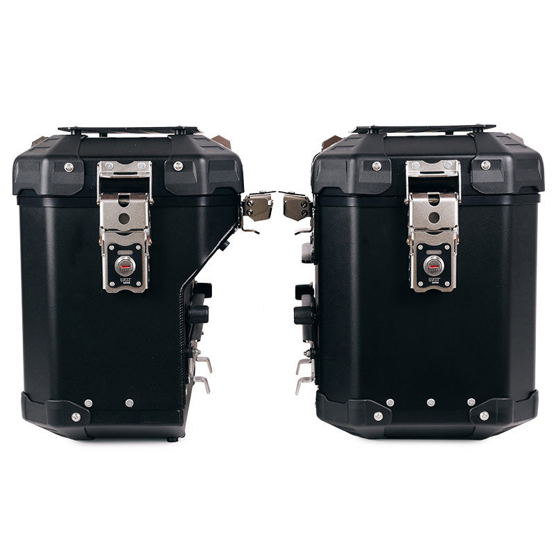 BMW R nineT 1200 Urban G/S (hoher Auspuff) [2017-2023] - Atlas Aluminium-Seitenkoffer-Set 48L+41L