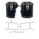 BMW R nineT 1200 Urban G/S (hoher Auspuff) [2017-2023] - Atlas Aluminium-Seitenkoffer-Set 48L+41L + Rahmen für Taschen aus Aluminium Atlas NineT