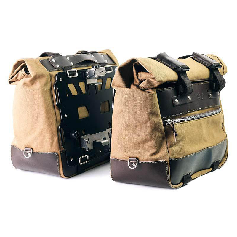 BMW R 1200 GS LC [2013-2018] - Paar Cult-Seitentaschen aus Canvas 40L - 50L + Paar Aluminiumplatten